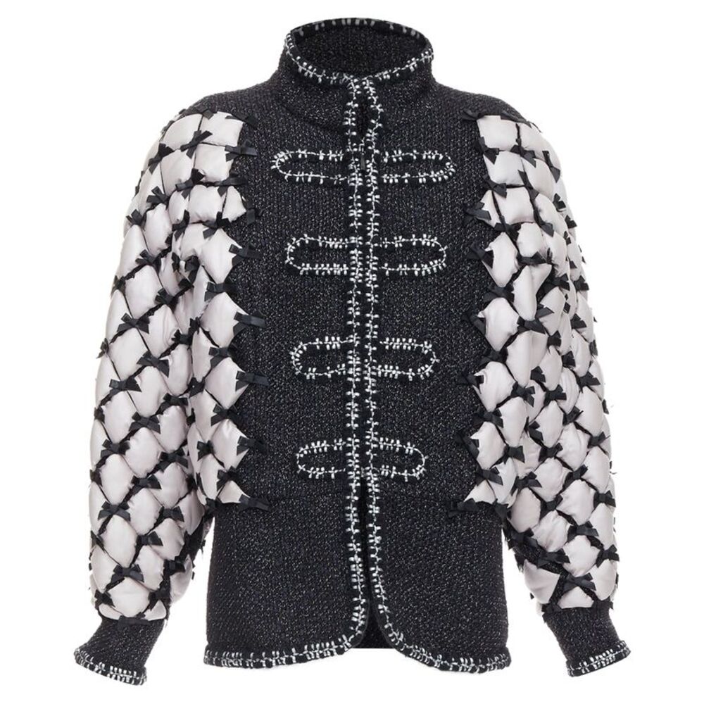 Chanel Tweed Quilted Ribbon Jacket
